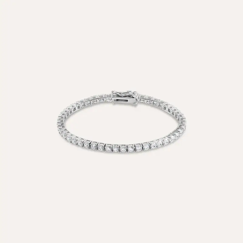 Bracciale Tennis Silver Elegance Argento Rodiato Cubic Zirconia