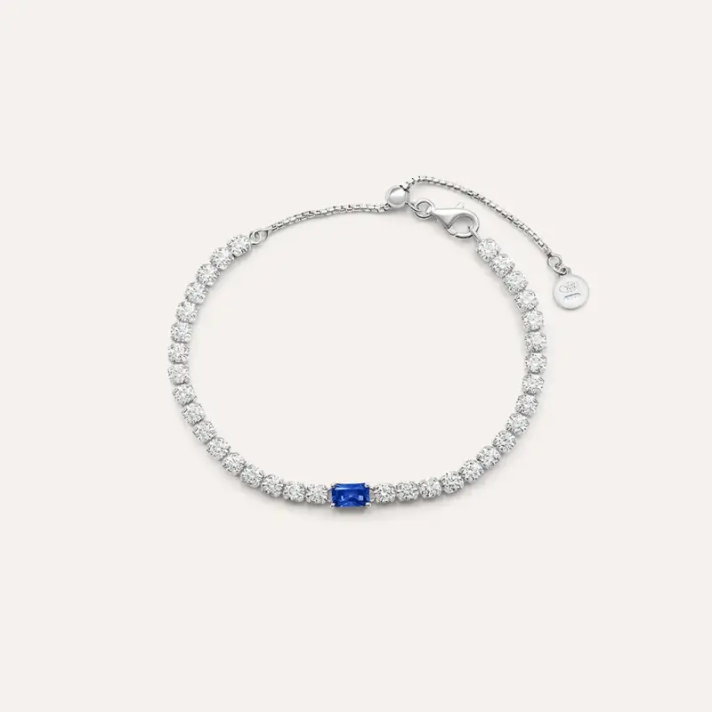 Bracciale Tennis Silver Elegance Argento Rodiato Cubic Zirconia