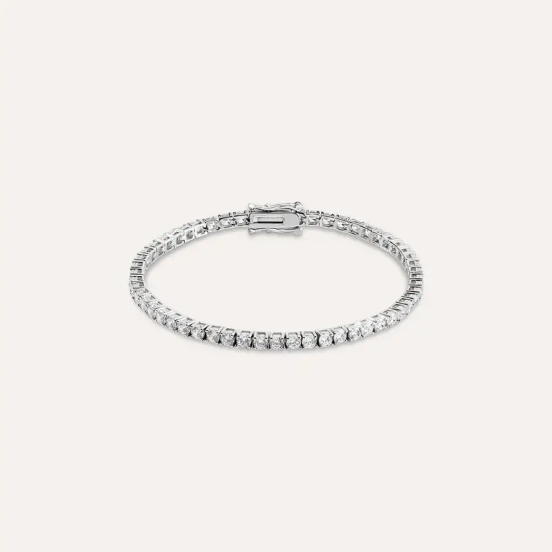 Bracciale Tennis Silver Elegance Argento Rodiato Cubic Zirconia