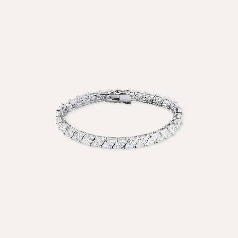 Bracciale Tennis Silver Elegance Argento Rodiato Cubic Zirconia