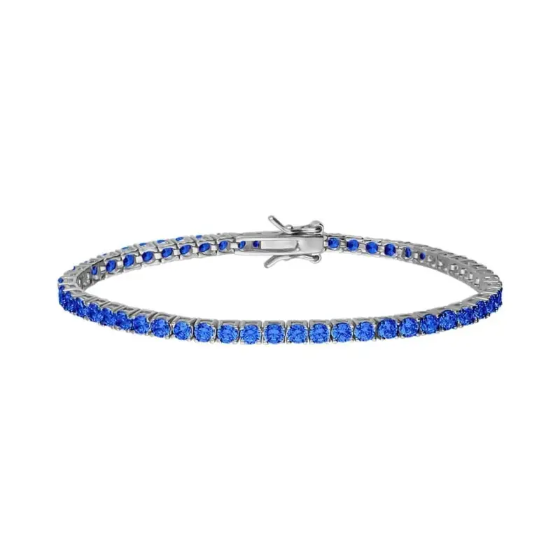 Bracciale Tennis Silver Rainbow Argento Rodiato Cubic Zirconia