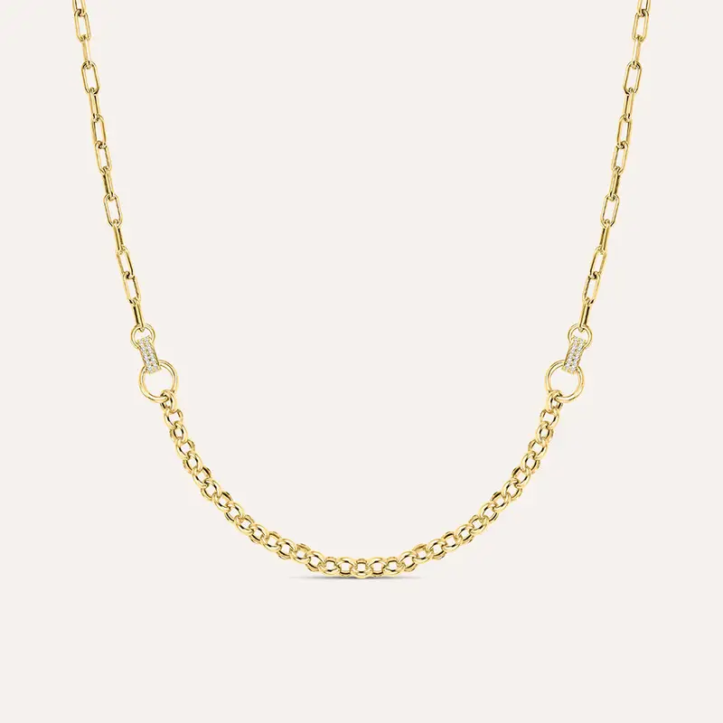 Catena Colette Oro Giallo Cubic Zirconia