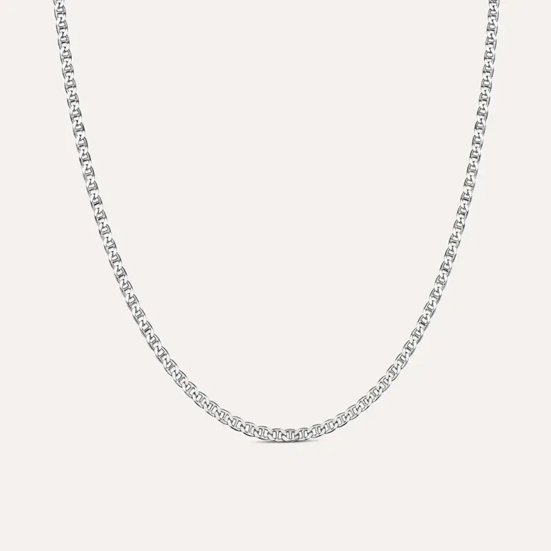 Catena Gentleman Argento Rodiato