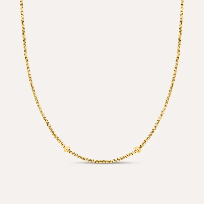 Catenina Essential Code Acciaio Dorato