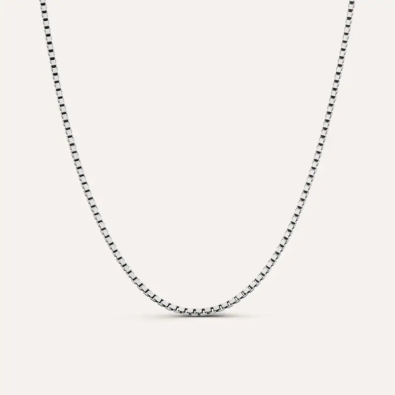 Catenina Gentleman Argento Rodiato