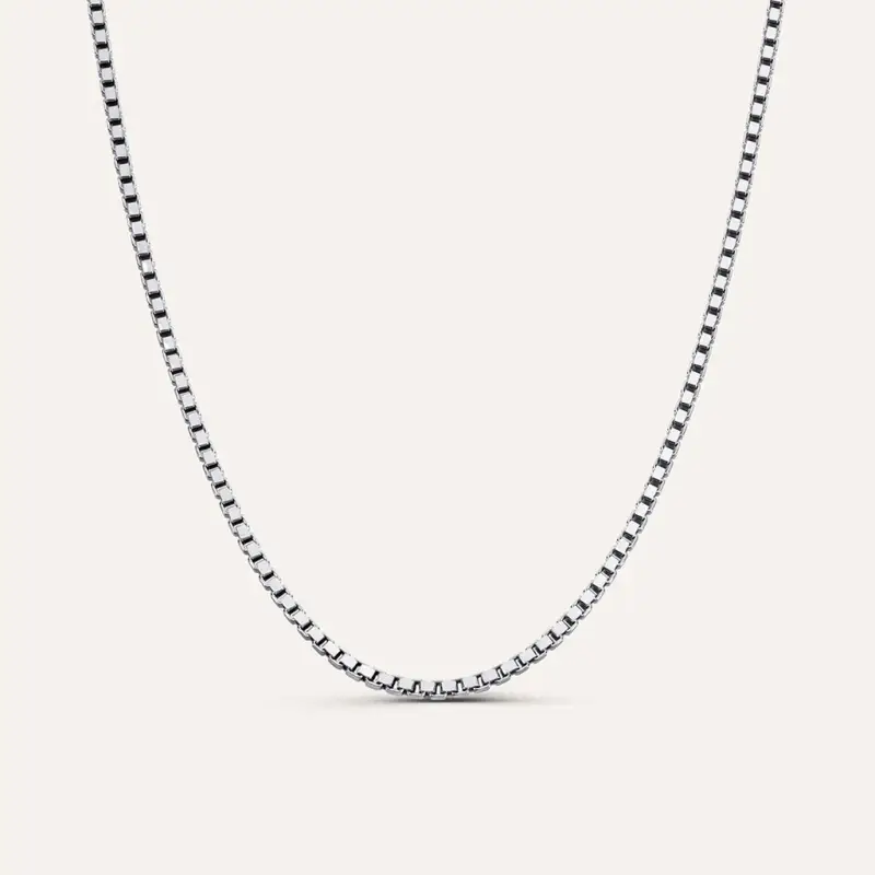 Catenina Gentleman Argento Rodiato