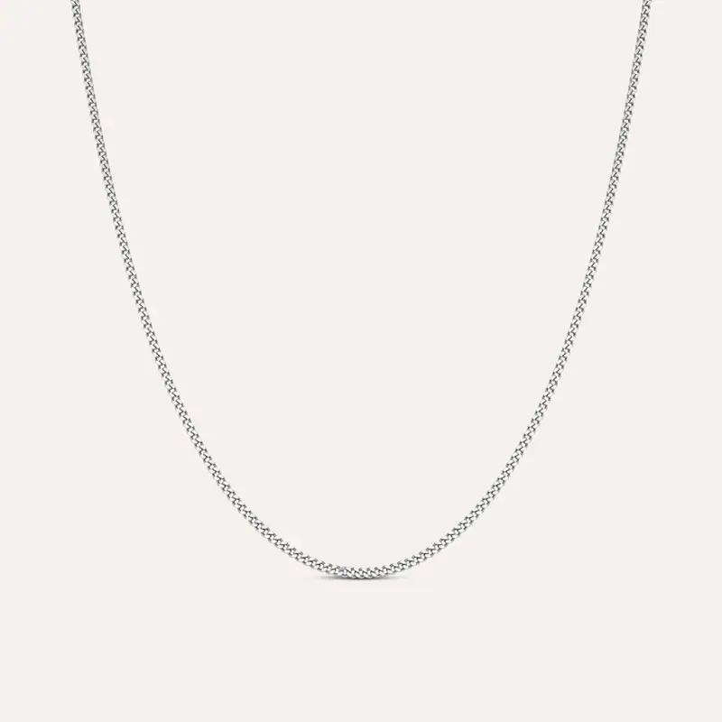 Catenina Gentleman Argento Rodiato