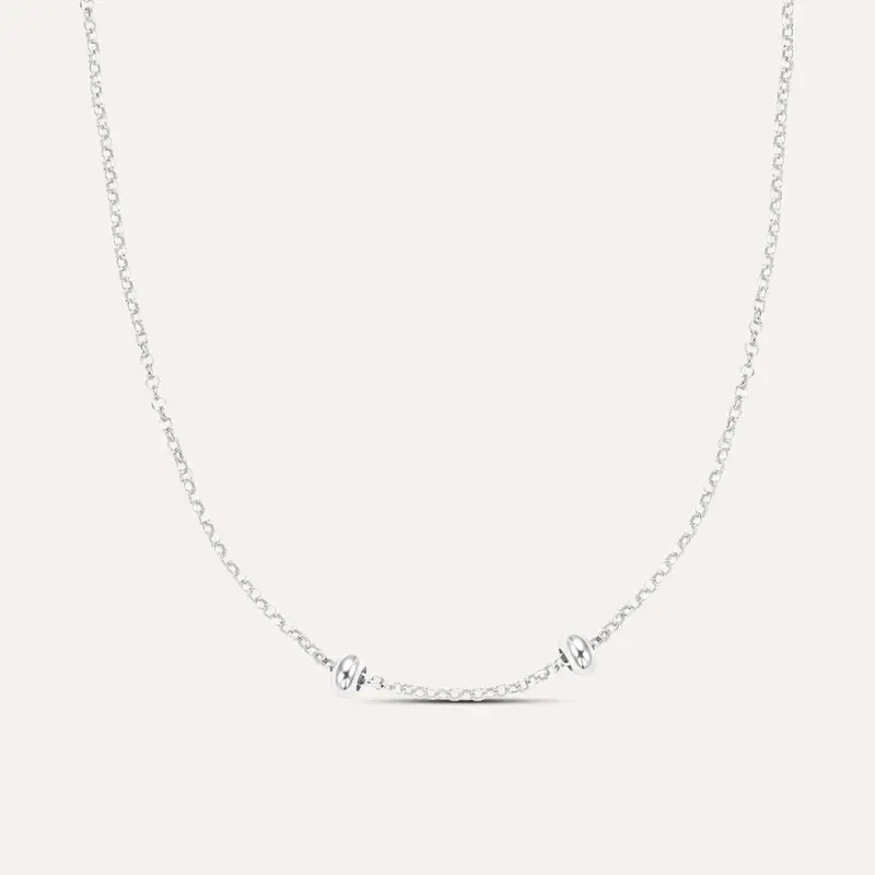 Catenina Love Beats Argento Rodiato