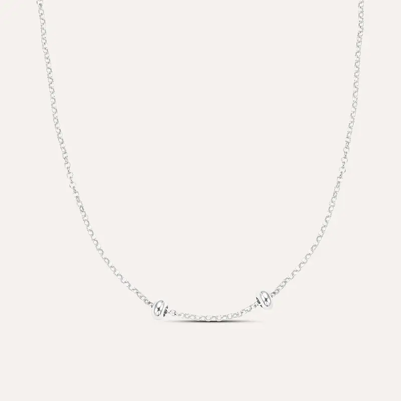 Catenina Love Beats Argento Rodiato