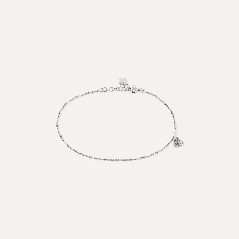 Cavigliera Silver Collection Argento Rodiato Cubic Zirconia