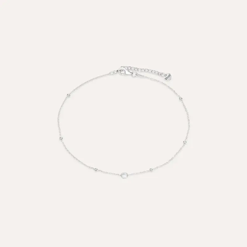 Cavigliera Silver Collection Argento Rodiato