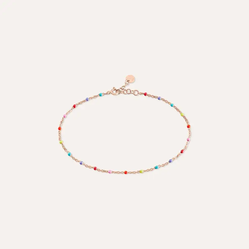 Cavigliera Silver Collection Argento Rodiato Pietra sintetica