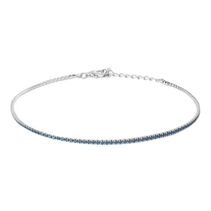 Cavigliera Silver Rainbow Argento Rodiato Cubic Zirconia