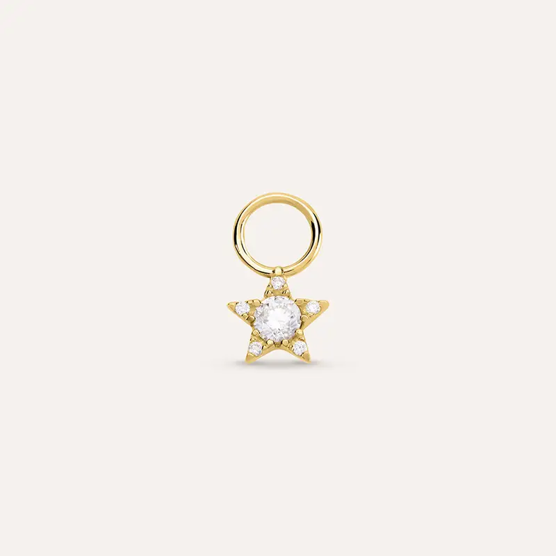 Charm Toujours Oro Giallo Cubic Zirconia