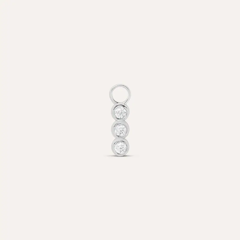 Charm Trilogy Silver Moments Argento Rodiato Cubic Zirconia