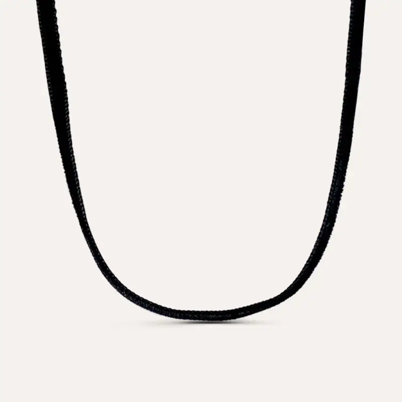 Choker Moonlight Acciaio e Velluto