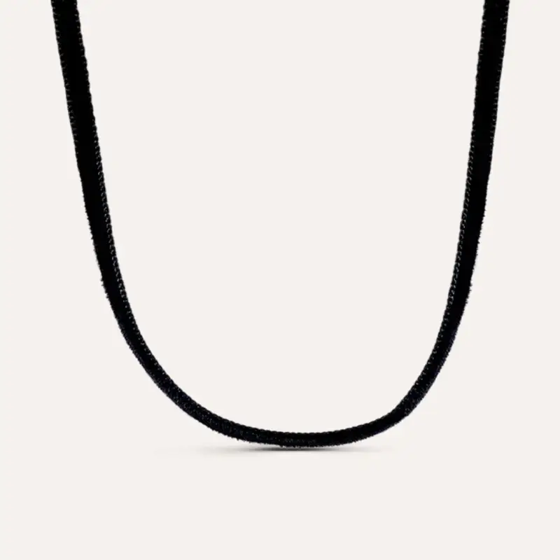 Choker Radiance Acciaio Dorato e Velluto