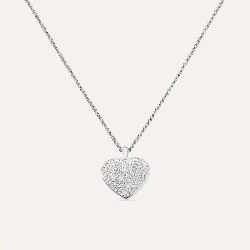 Collana Aura Acciaio Cristallo