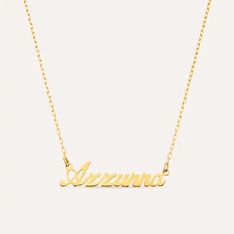 Collana Azzurra Gold Names Oro Giallo