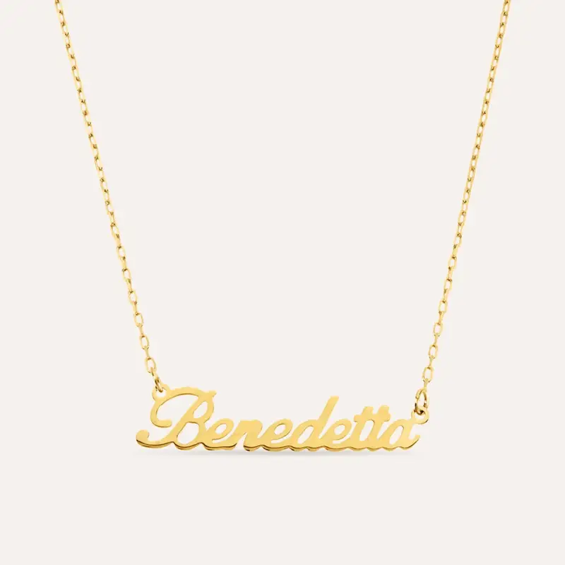 Collana Benedetta Gold Names Oro Giallo