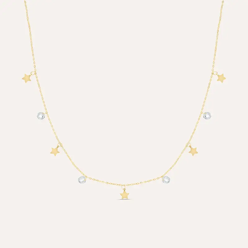 Collana Beverly Oro Giallo Cubic Zirconia