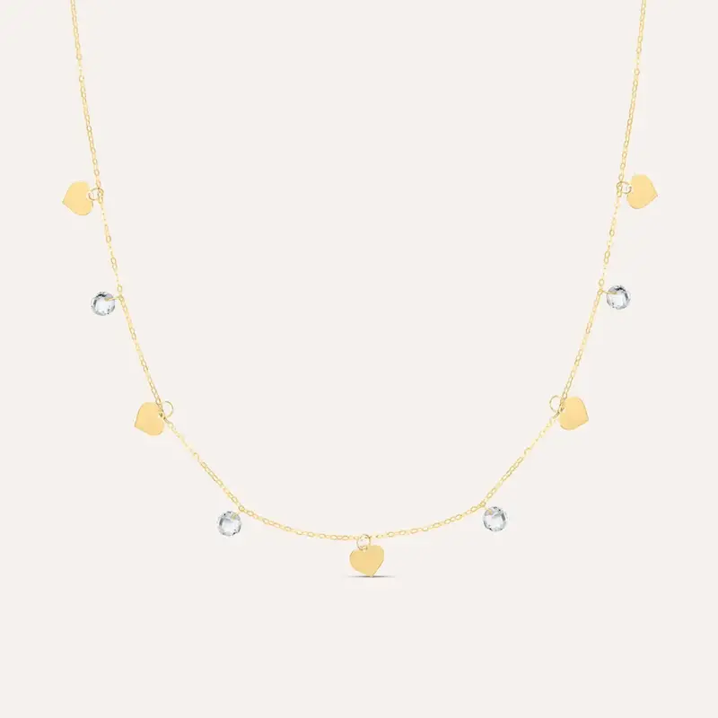 Collana Beverly Oro Giallo Cubic Zirconia