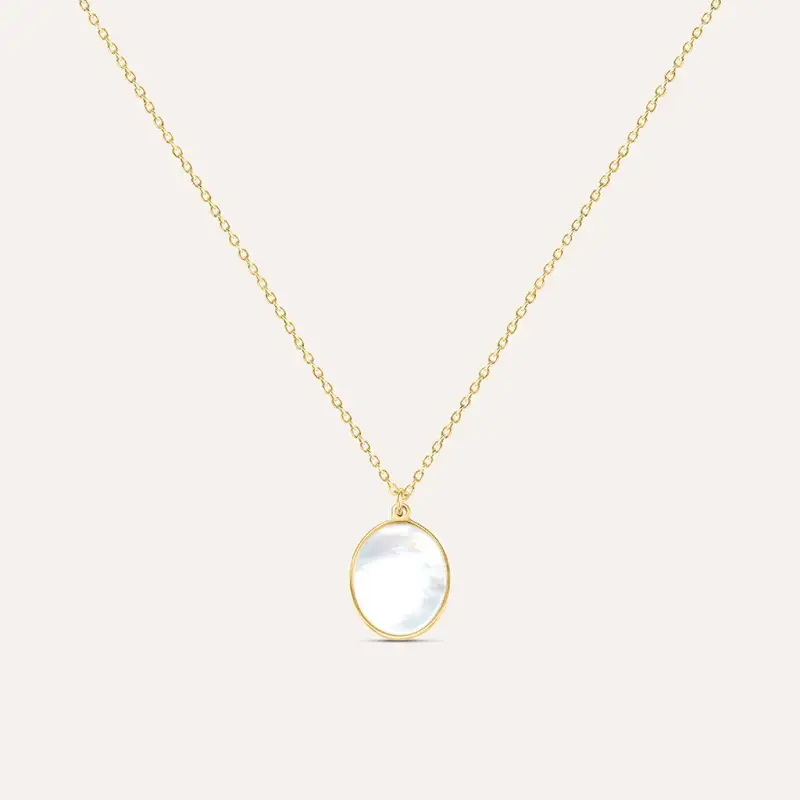 Collana Beverly Oro Giallo Madreperla