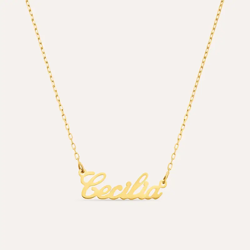 Collana Cecilia Gold Names Oro Giallo