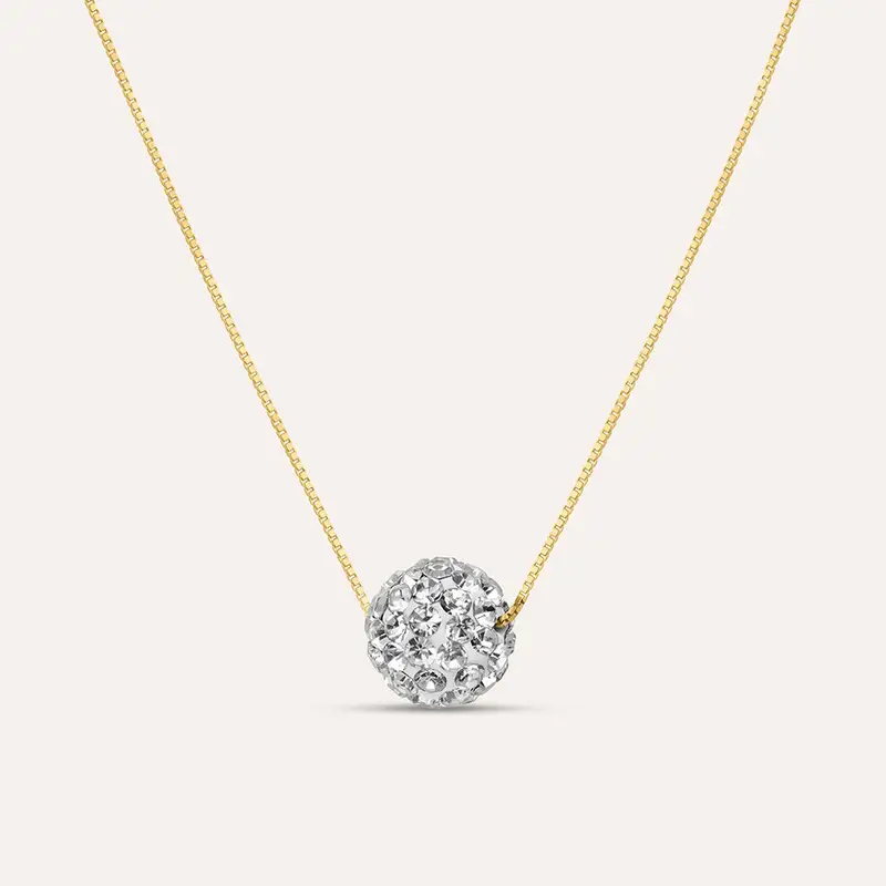 Collana Christelle Oro Giallo Cristallo