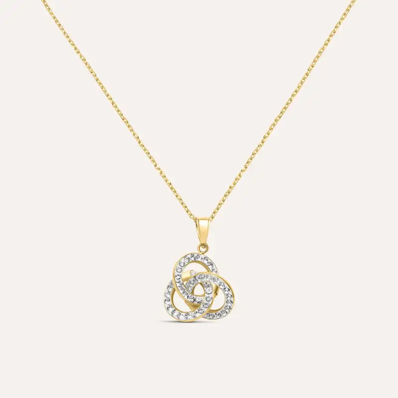 Collana Christelle Oro Giallo Cristallo