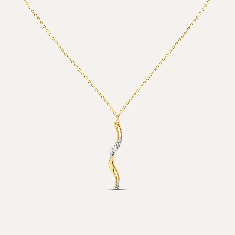 Collana Christelle Oro Giallo Cristallo