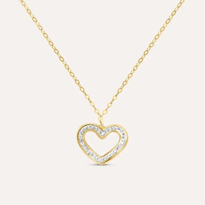 Collana Christelle Oro Giallo Cristallo