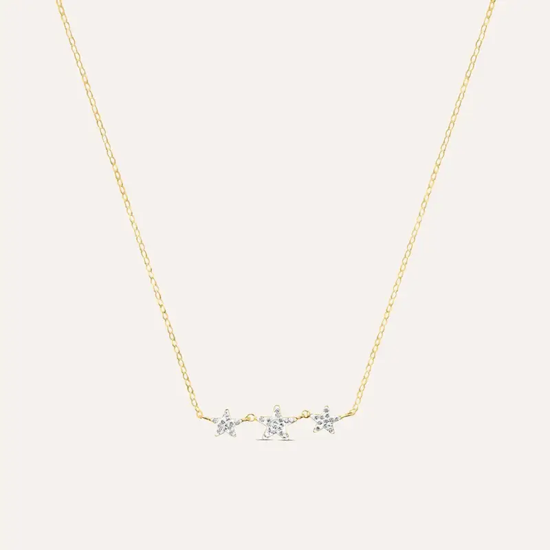 Collana Christelle Oro Giallo Cristallo