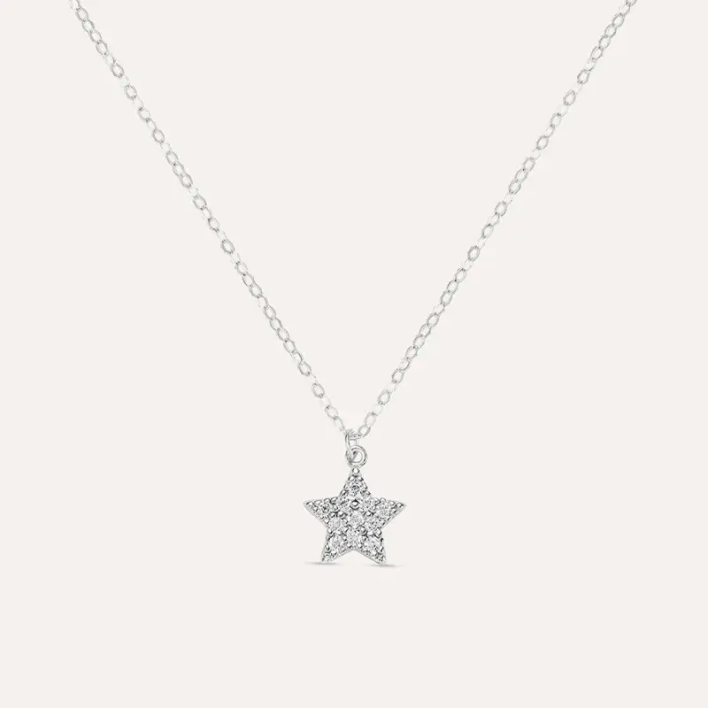 Collana Claire Oro Bianco Cubic Zirconia