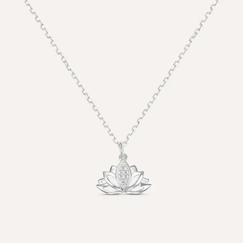 Collana Claire Oro Bianco Cubic Zirconia