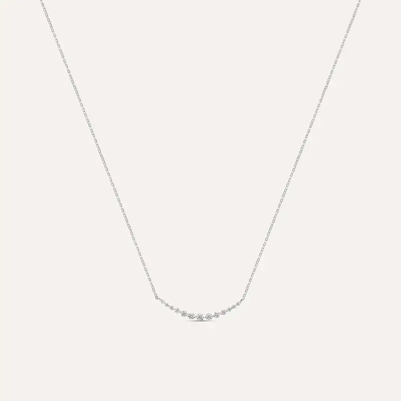 Collana Claire Oro Bianco Cubic Zirconia