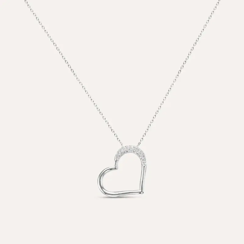 Collana Claire Oro Bianco Cubic Zirconia