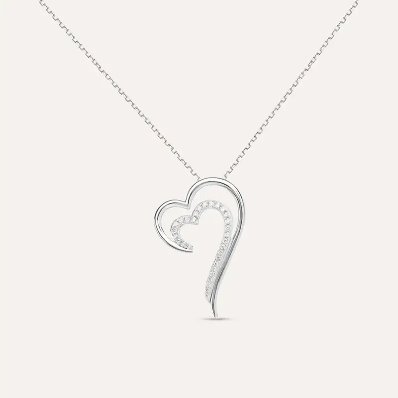 Collana Claire Oro Bianco Cubic Zirconia