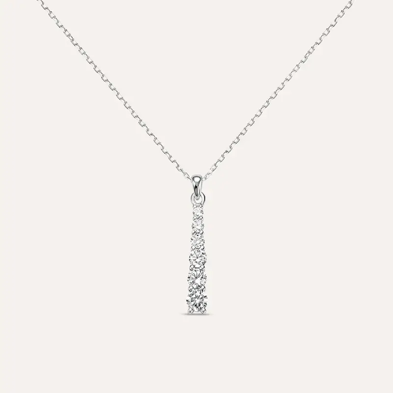 Collana Claire Oro Bianco Cubic Zirconia