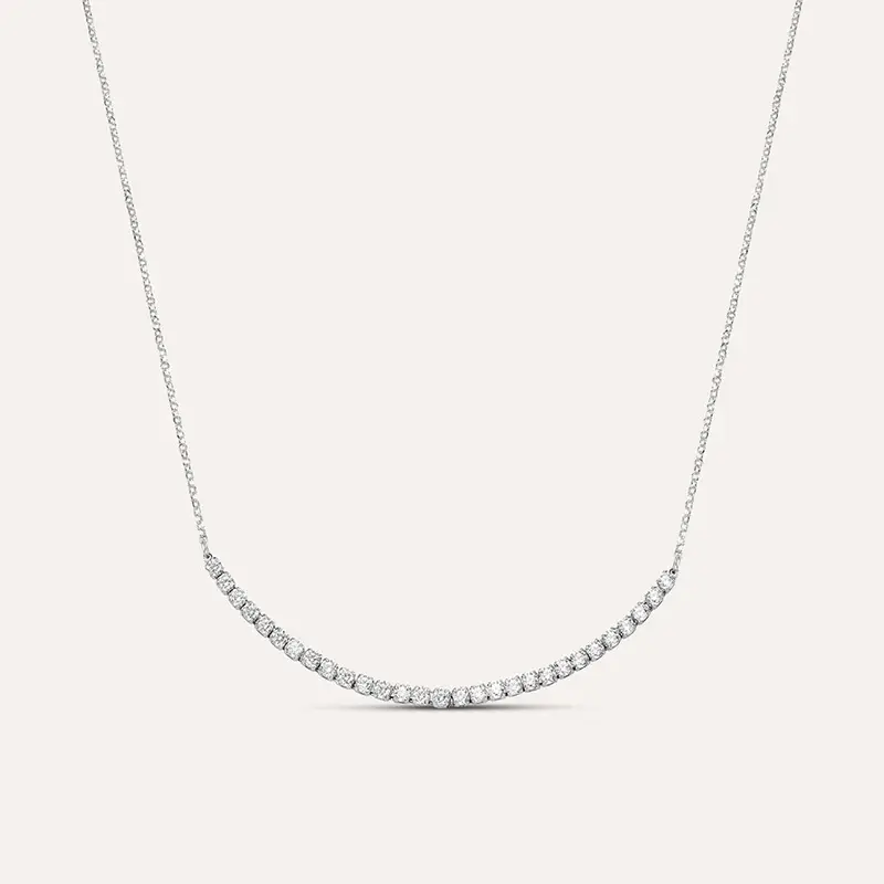 Collana Claire Oro Bianco Cubic Zirconia