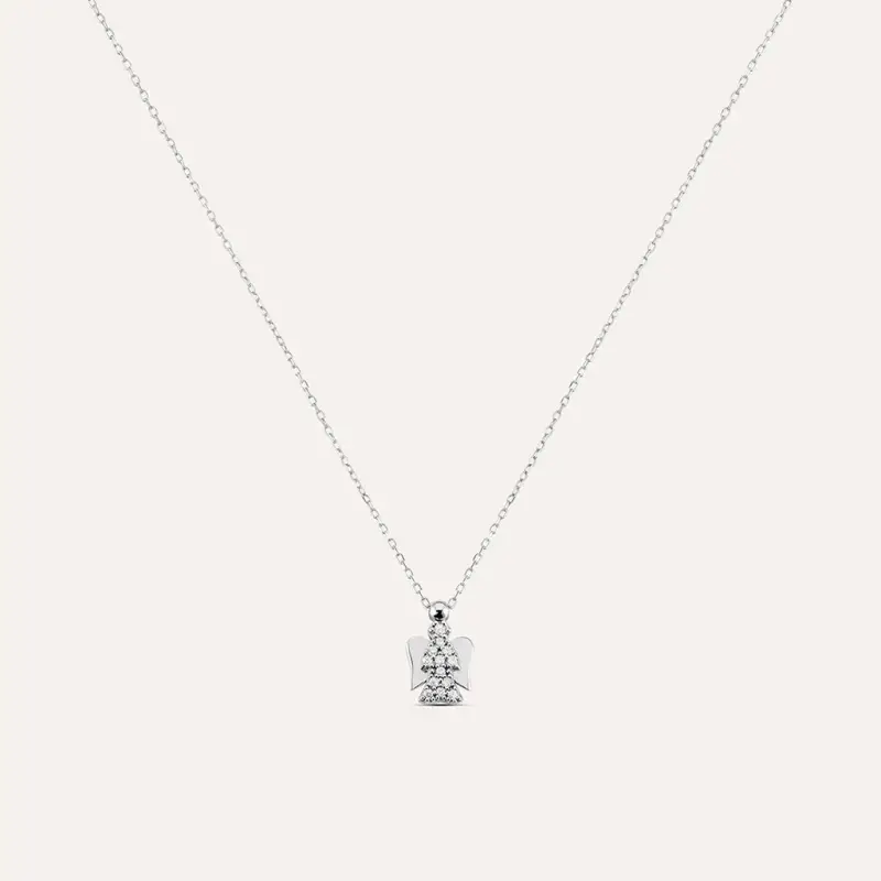 Collana Claire Oro Bianco Cubic Zirconia