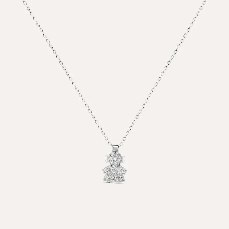 Collana Claire Oro Bianco Cubic Zirconia