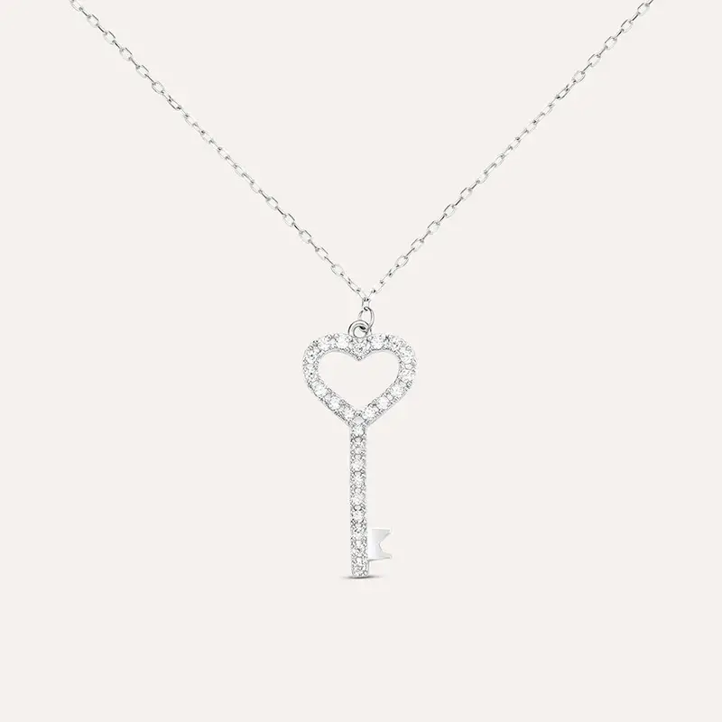 Collana Claire Oro Bianco Cubic Zirconia