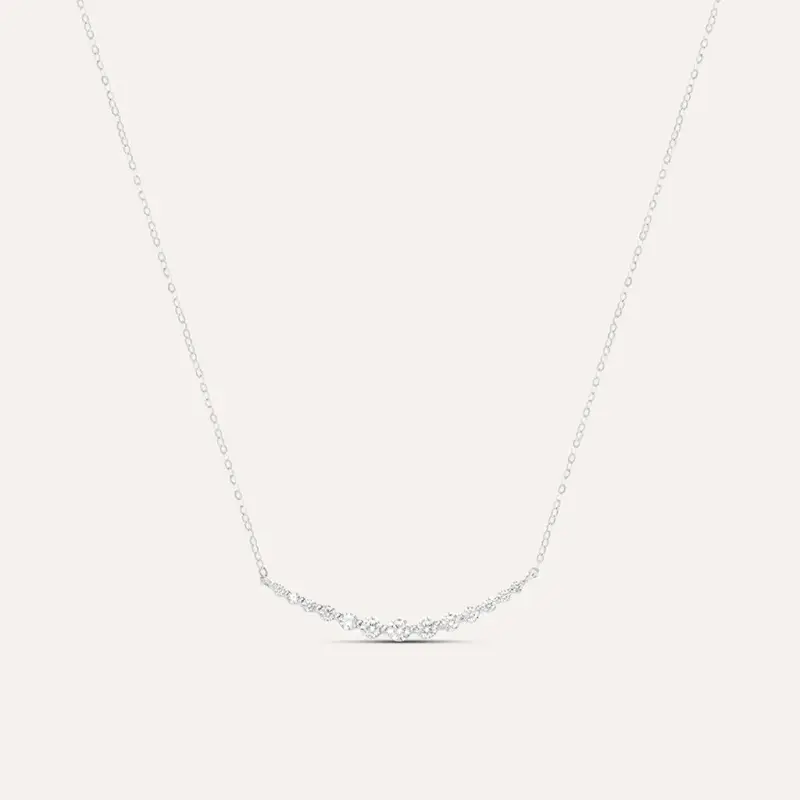 Collana Claire Oro Bianco Cubic Zirconia