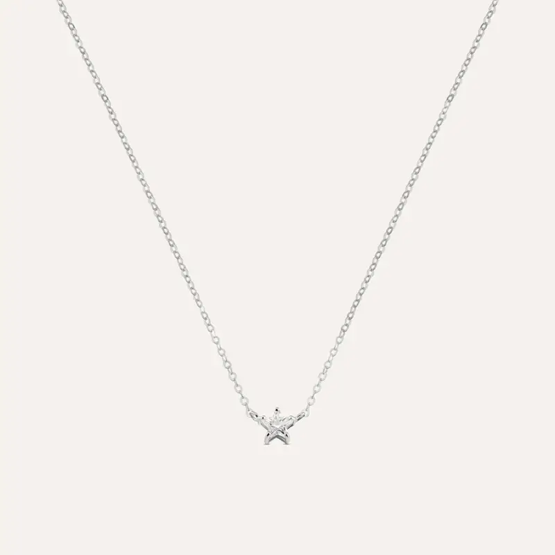 Collana Claire Oro Bianco Cubic Zirconia