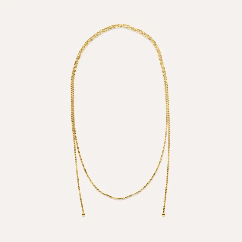 Collana Cravattino Radiance Acciaio Dorato