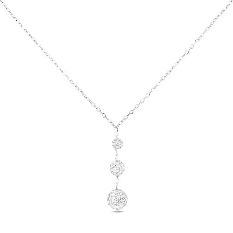 Collana Crystal Gold Oro Bianco Cristallo