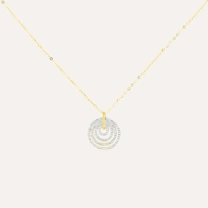 Collana Crystal Gold Oro Giallo Cristallo