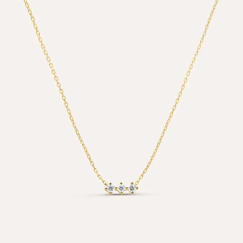 Collana Diamade Glam Oro Giallo Diamante Lab-Grown