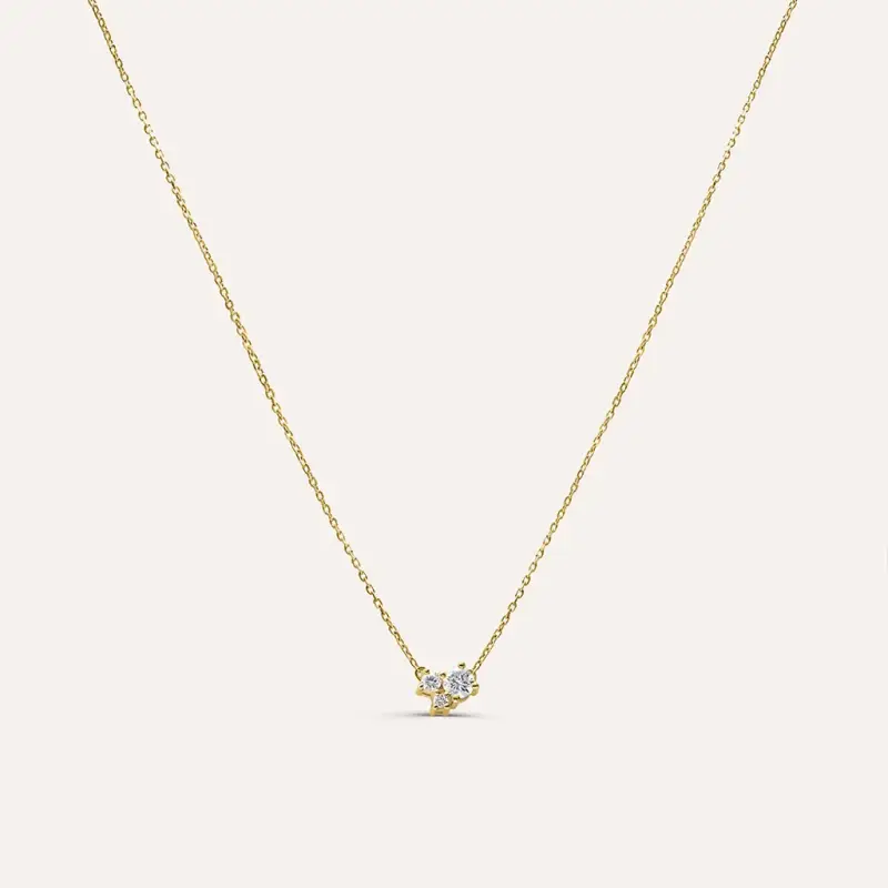 Collana Diamade Glam Oro Giallo Diamante Lab-Grown